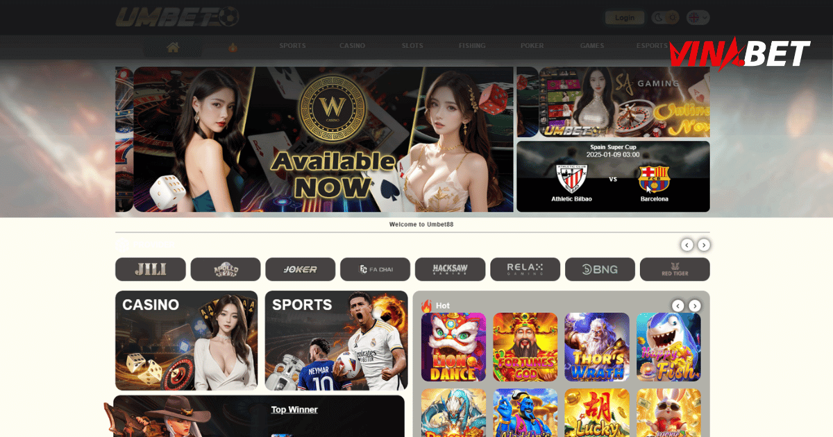 UMBET – Hệ Thống Giải Trí Thể Thao, Casino Và Game Hàng Đầu